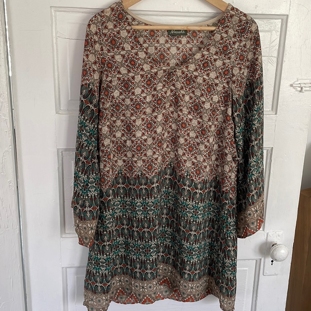 Maude tunic, size M with beautiful pattern